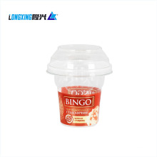 good quality 200ml PP plastic printed ice cream cup lid